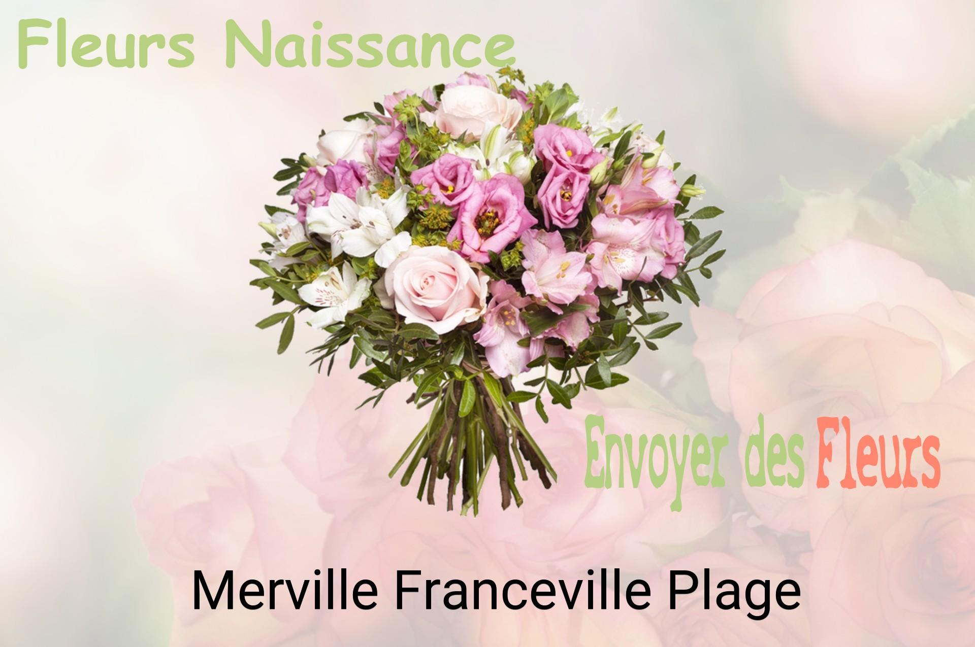 Bouquet de fleurs de naissance livré à Merville-Franceville-Plage